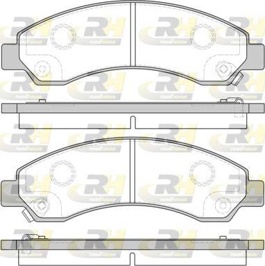 Roadhouse 21456.04 - Kit de plaquettes de frein, frein à disque cwaw.fr