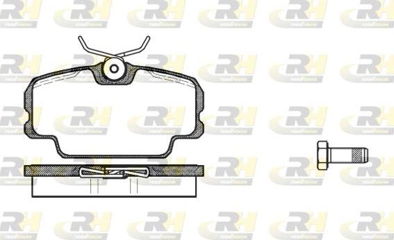 Roadhouse 2145.00 - Kit de plaquettes de frein, frein à disque cwaw.fr