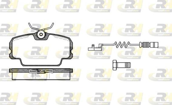 Roadhouse 2145.02 - Kit de plaquettes de frein, frein à disque cwaw.fr