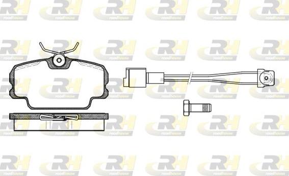 Roadhouse 2145.11 - Kit de plaquettes de frein, frein à disque cwaw.fr