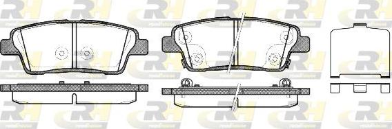 Roadhouse 21458.02 - Kit de plaquettes de frein, frein à disque cwaw.fr