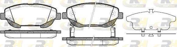 Roadhouse 21453.02 - Kit de plaquettes de frein, frein à disque cwaw.fr