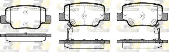 Roadhouse 21452.02 - Kit de plaquettes de frein, frein à disque cwaw.fr