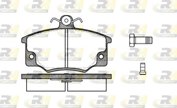 Roadhouse 2146.44 - Kit de plaquettes de frein, frein à disque cwaw.fr