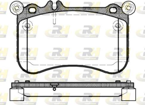 Roadhouse 21465.00 - Kit de plaquettes de frein, frein à disque cwaw.fr