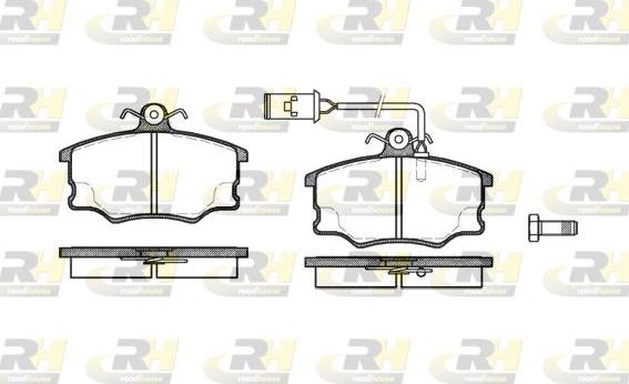 Roadhouse 2146.52 - Kit de plaquettes de frein, frein à disque cwaw.fr