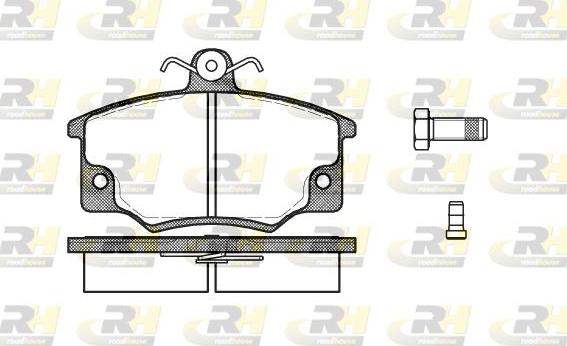 Roadhouse 2146.04 - Kit de plaquettes de frein, frein à disque cwaw.fr