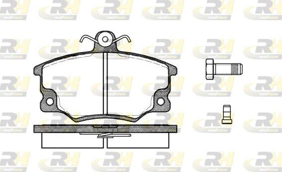 Roadhouse 2146.14 - Kit de plaquettes de frein, frein à disque cwaw.fr