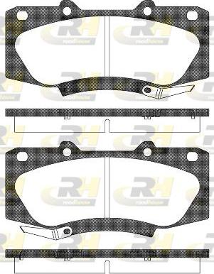 Roadhouse 21468.04 - Kit de plaquettes de frein, frein à disque cwaw.fr