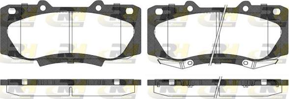 Roadhouse 21468.02 - Kit de plaquettes de frein, frein à disque cwaw.fr