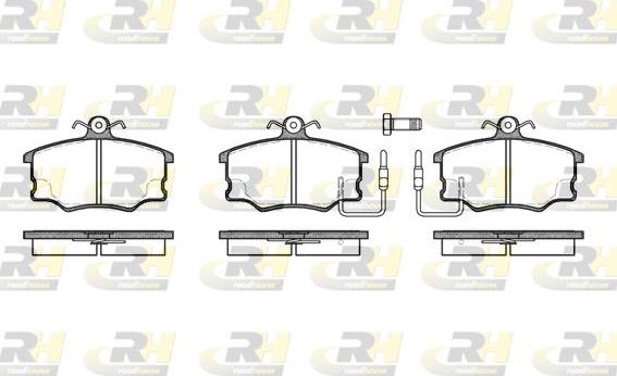 Roadhouse 2146.32 - Kit de plaquettes de frein, frein à disque cwaw.fr