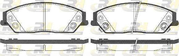 Roadhouse 21467.02 - Kit de plaquettes de frein, frein à disque cwaw.fr