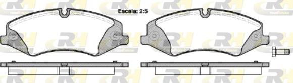 Roadhouse 21409.00 - Kit de plaquettes de frein, frein à disque cwaw.fr