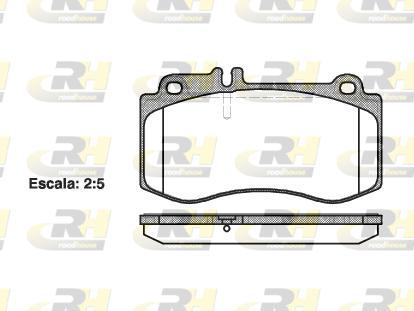 Roadhouse 21406.00 - Kit de plaquettes de frein, frein à disque cwaw.fr