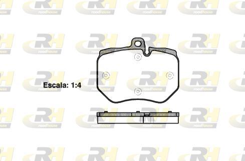 Roadhouse 21400.00 - Kit de plaquettes de frein, frein à disque cwaw.fr