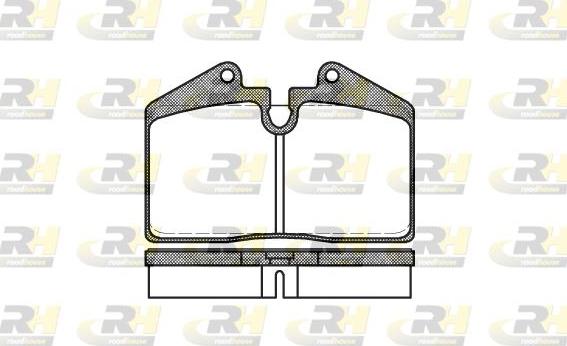 Roadhouse 2140.10 - Kit de plaquettes de frein, frein à disque cwaw.fr