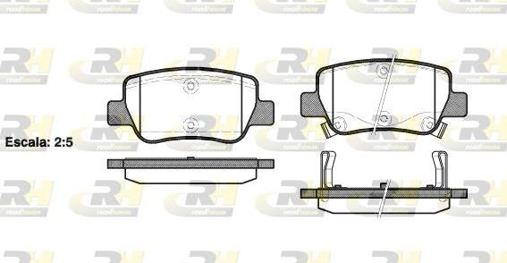 Roadhouse 21403.02 - Kit de plaquettes de frein, frein à disque cwaw.fr