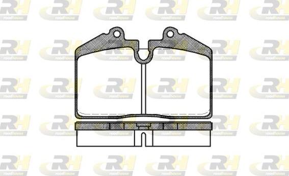 Roadhouse 2140.20 - Kit de plaquettes de frein, frein à disque cwaw.fr