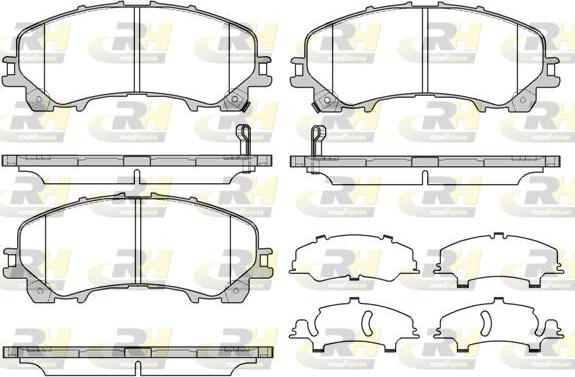 Roadhouse 21407.12 - Kit de plaquettes de frein, frein à disque cwaw.fr