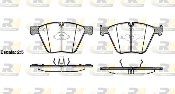 Roadhouse 21419.00 - Kit de plaquettes de frein, frein à disque cwaw.fr