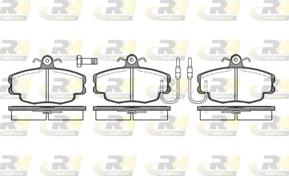 Roadhouse 2141.02 - Kit de plaquettes de frein, frein à disque cwaw.fr