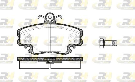 Roadhouse 2141.10 - Kit de plaquettes de frein, frein à disque cwaw.fr