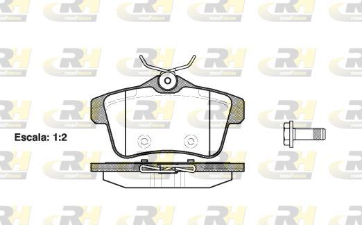 Roadhouse 21418.00 - Kit de plaquettes de frein, frein à disque cwaw.fr