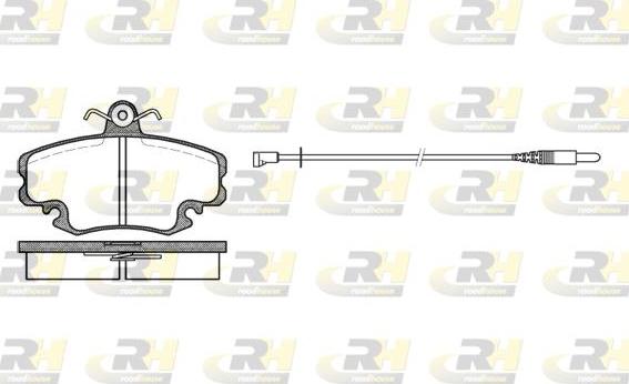 Roadhouse 2141.32 - Kit de plaquettes de frein, frein à disque cwaw.fr