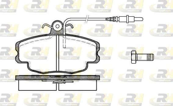 Roadhouse 2141.24 - Kit de plaquettes de frein, frein à disque cwaw.fr