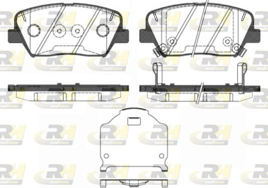 Roadhouse 21412.02 - Kit de plaquettes de frein, frein à disque cwaw.fr