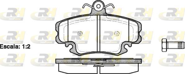 Roadhouse 2141.20 - Kit de plaquettes de frein, frein à disque cwaw.fr