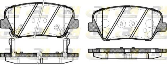 Roadhouse 21412.12 - Kit de plaquettes de frein, frein à disque cwaw.fr