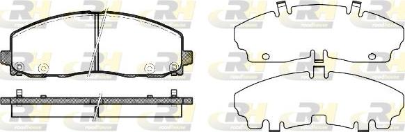 Roadhouse 21484.04 - Kit de plaquettes de frein, frein à disque cwaw.fr