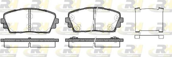 Roadhouse 21481.02 - Kit de plaquettes de frein, frein à disque cwaw.fr