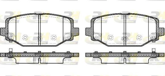 Roadhouse 21483.04 - Kit de plaquettes de frein, frein à disque cwaw.fr