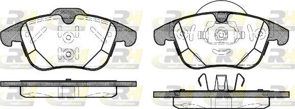 Roadhouse 21482.00 - Kit de plaquettes de frein, frein à disque cwaw.fr