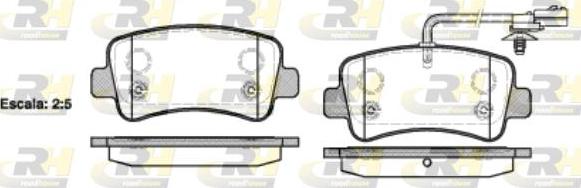 Roadhouse 21439.01 - Kit de plaquettes de frein, frein à disque cwaw.fr