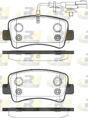 Roadhouse 21439.11 - Kit de plaquettes de frein, frein à disque cwaw.fr