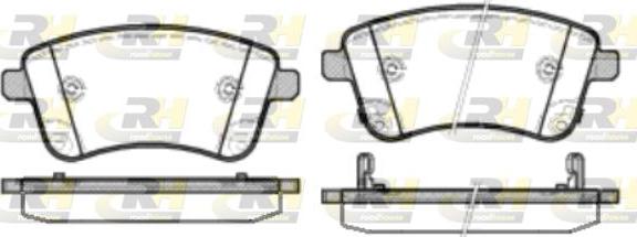 Roadhouse 21435.02 - Kit de plaquettes de frein, frein à disque cwaw.fr