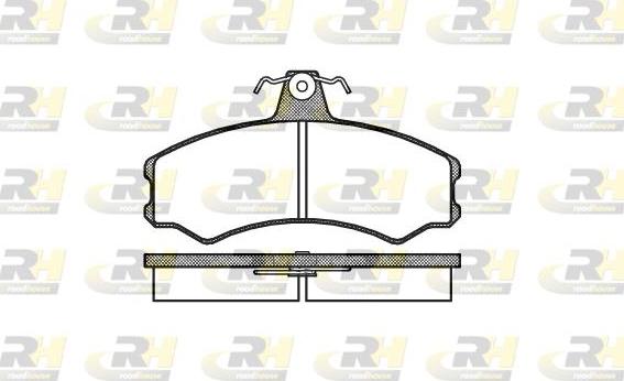 Roadhouse 2143.00 - Kit de plaquettes de frein, frein à disque cwaw.fr