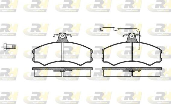 Roadhouse 2143.02 - Kit de plaquettes de frein, frein à disque cwaw.fr