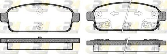 Roadhouse 21432.12 - Kit de plaquettes de frein, frein à disque cwaw.fr