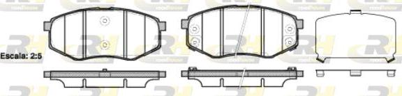 Roadhouse 21426.02 - Kit de plaquettes de frein, frein à disque cwaw.fr