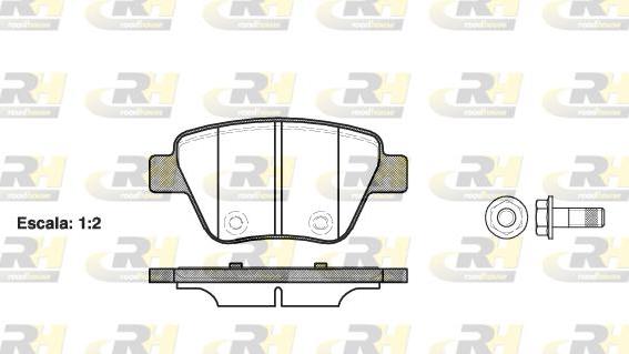 Roadhouse 21420.00 - Kit de plaquettes de frein, frein à disque cwaw.fr