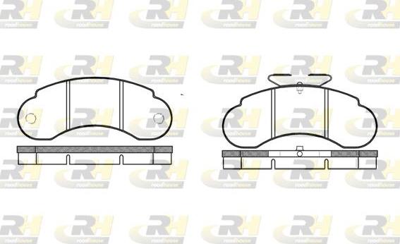 Roadhouse 2142.00 - Kit de plaquettes de frein, frein à disque cwaw.fr