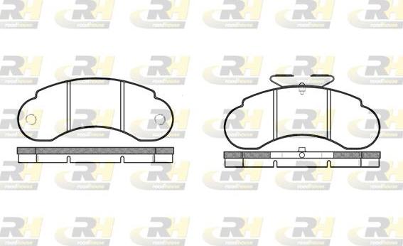 Roadhouse 2142.10 - Kit de plaquettes de frein, frein à disque cwaw.fr