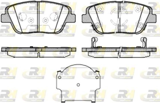 Roadhouse 21423.02 - Kit de plaquettes de frein, frein à disque cwaw.fr