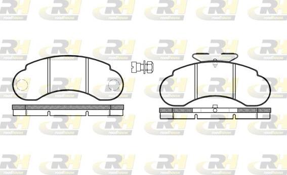 Roadhouse 2142.20 - Kit de plaquettes de frein, frein à disque cwaw.fr