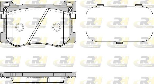 Roadhouse 21475.12 - Kit de plaquettes de frein, frein à disque cwaw.fr