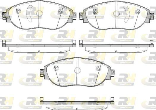 Roadhouse 21470.00 - Kit de plaquettes de frein, frein à disque cwaw.fr